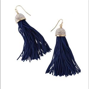 Lilly Pulitzer Midnight Tassel Earrings